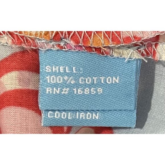 J.McLaughlin Womens Cotton Floral Tunic Top V-Neck‎ Med Chic Resort Work Comfort - Picture 6 of 8